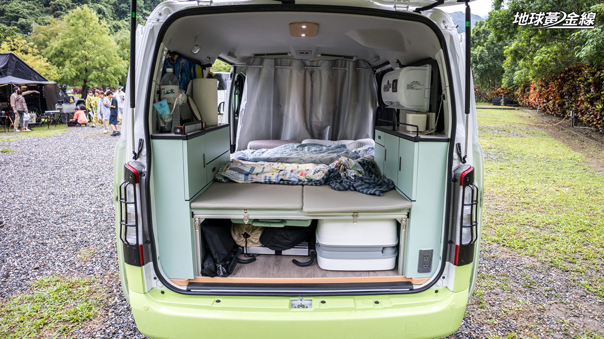 廂型車的方正空間可以說是完美的露營車改裝選擇。（攝影／劉家岳）