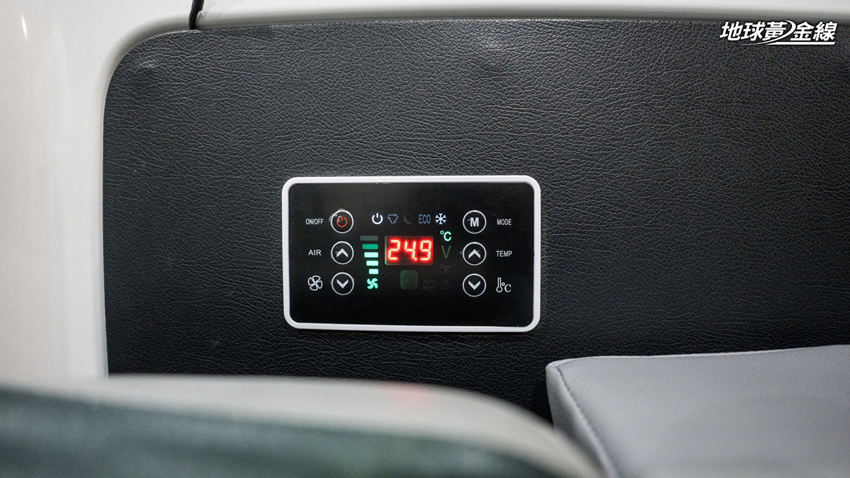 頂規的小波蜜／小確幸群組車內都有駐冷空調控制面板。（攝影／劉家岳）